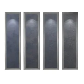 Decorative plaster of gray blue tones